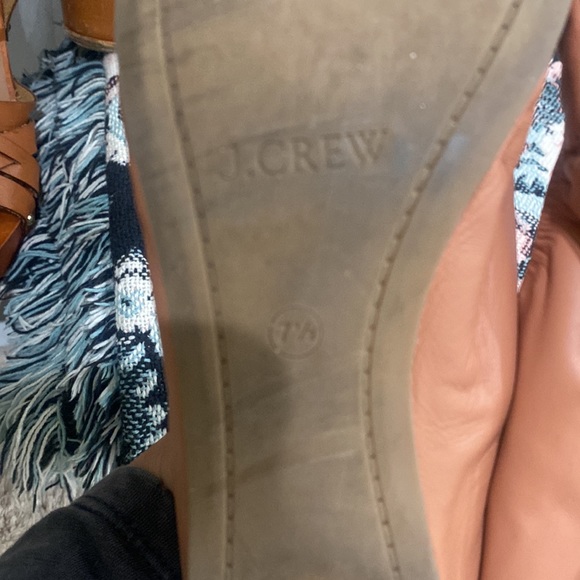 J. Crew Blush Pink Nude Ballet Soft Leather Flats Size 7.5 - Picture 6 of 8